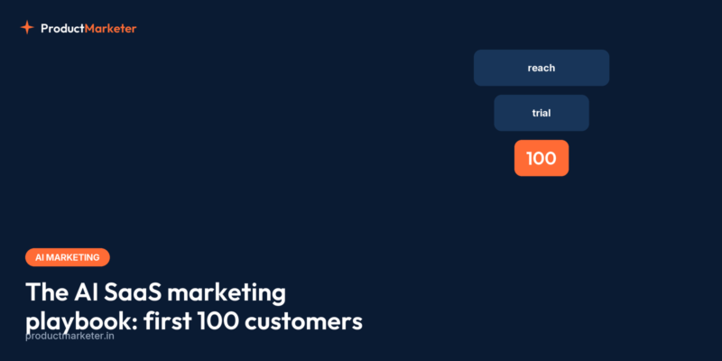 ProductMarketer cover for ai-saas-marketing-playbook-first-100-customers